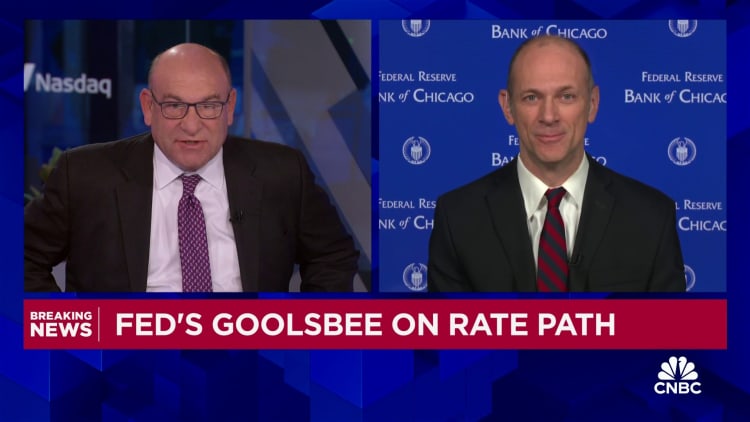 Chicago Fed-presidentti Goolsbee: Hinnat ovat alhaisemmat 12-18 kuukauden kuluessa, jos edistymme inflaatiolla