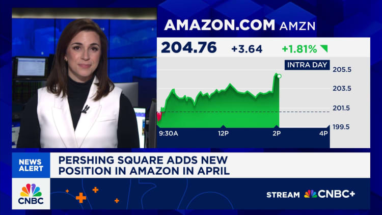 Pershing Square lisää uuden aseman Amazonissa