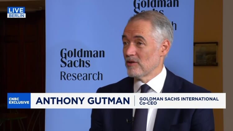 Euroopassa on enemmän optimismia, Goldman Sachsin kansainvälinen toimitusjohtaja sanoo