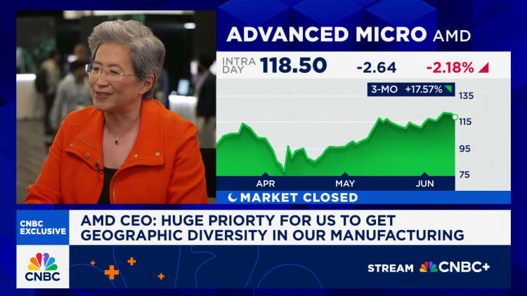 Katso CNBC: n koko haastattelun AMD: n toimitusjohtajan Lisa SU: n kanssa