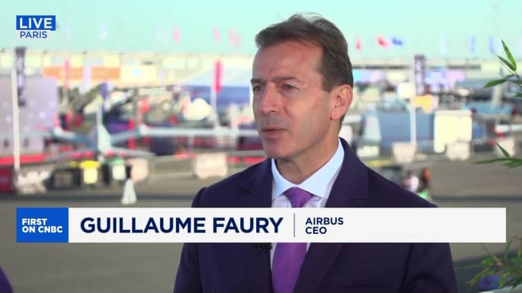 Airbusin toimitusjohtaja sanoo,