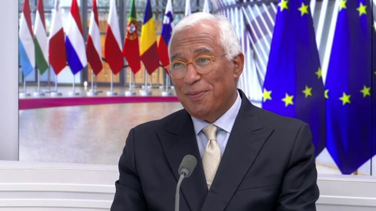 Katso CNBC: n koko haastattelun EU: n neuvoston puheenjohtajan António Costa
