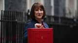 Rachel Reeves, Ison -Britannian liittokansleri Exchequerin ulkopuolella 11 Downing Streetin ulkopuolella ennen budjetin esittelyä parlamentille Lontoossa, Iso -Britanniassa, keskiviikkona 30. lokakuuta 2024.
