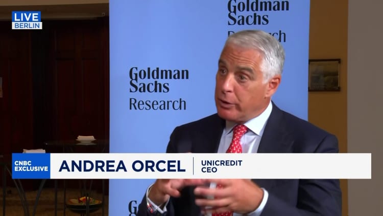 Katso CNBC: n koko haastattelu UniCredit -toimitusjohtajan Andrea ORCEL: n kanssa
