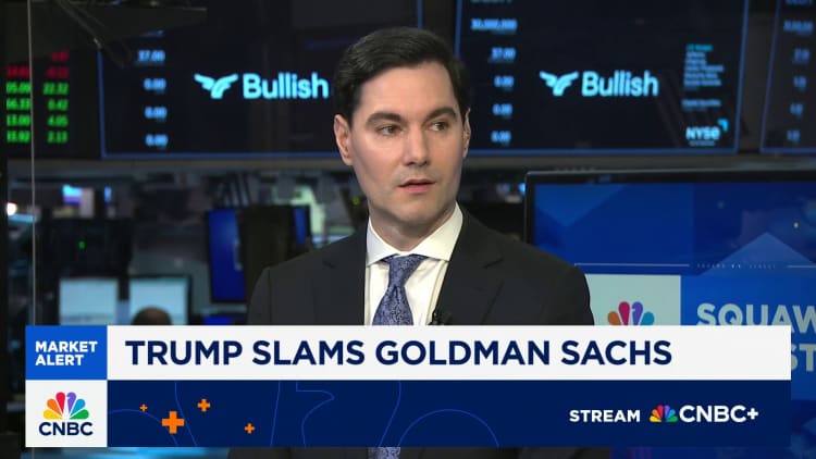 Goldman Sachsin David Mericle presidentti Trumpin kritiikistä: Pysäytämme tutkimuksen tulokset
