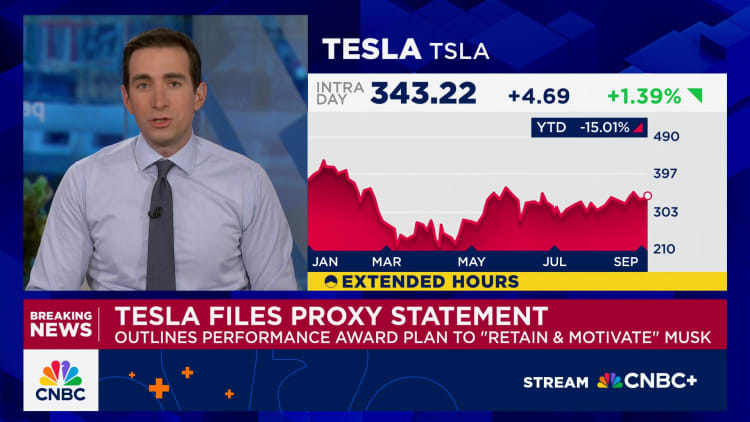 Tesla ehdottaa Elon Muskin uutta korvaussuunnitelmaa äänioikeuksien laajentamiseksi