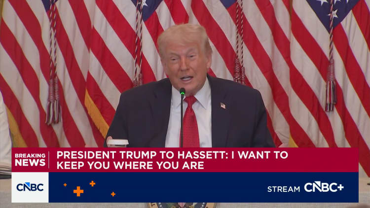 Presidentti Trump vihjaa, että Kevin Hassett ei ole valinta Fedin puheenjohtajaksi