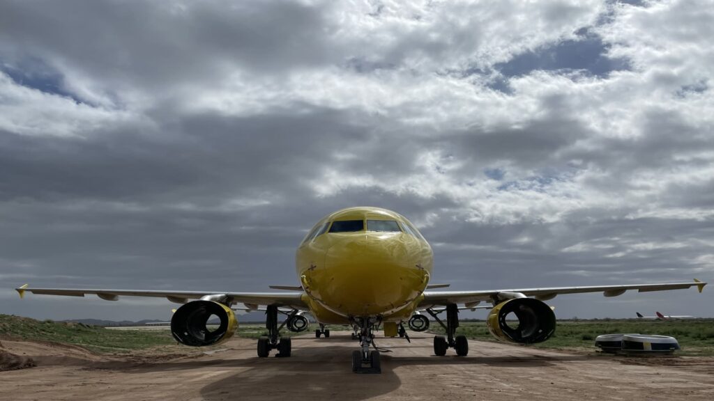Spirit Airlinesin koneet ovat matkalla autiomaahan repolentäjien johdolla