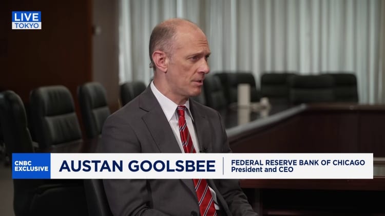 Katso CNBC:n koko haastattelu Chicagon keskuspankin presidentin Austan Goolsbeen kanssa
