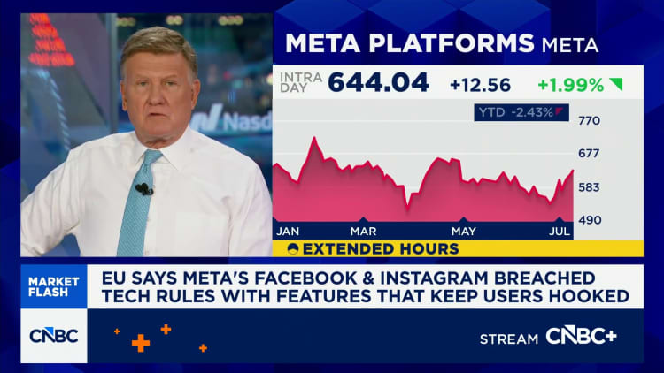 EU sanoo, että Metan Facebook ja Instagram rikkoivat teknisiä sääntöjä ominaisuuksilla, jotka pitävät käyttäjät koukussa