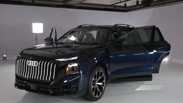Sisäkuva Audin uusimmasta Q9 SUV -julkaisutapahtumasta